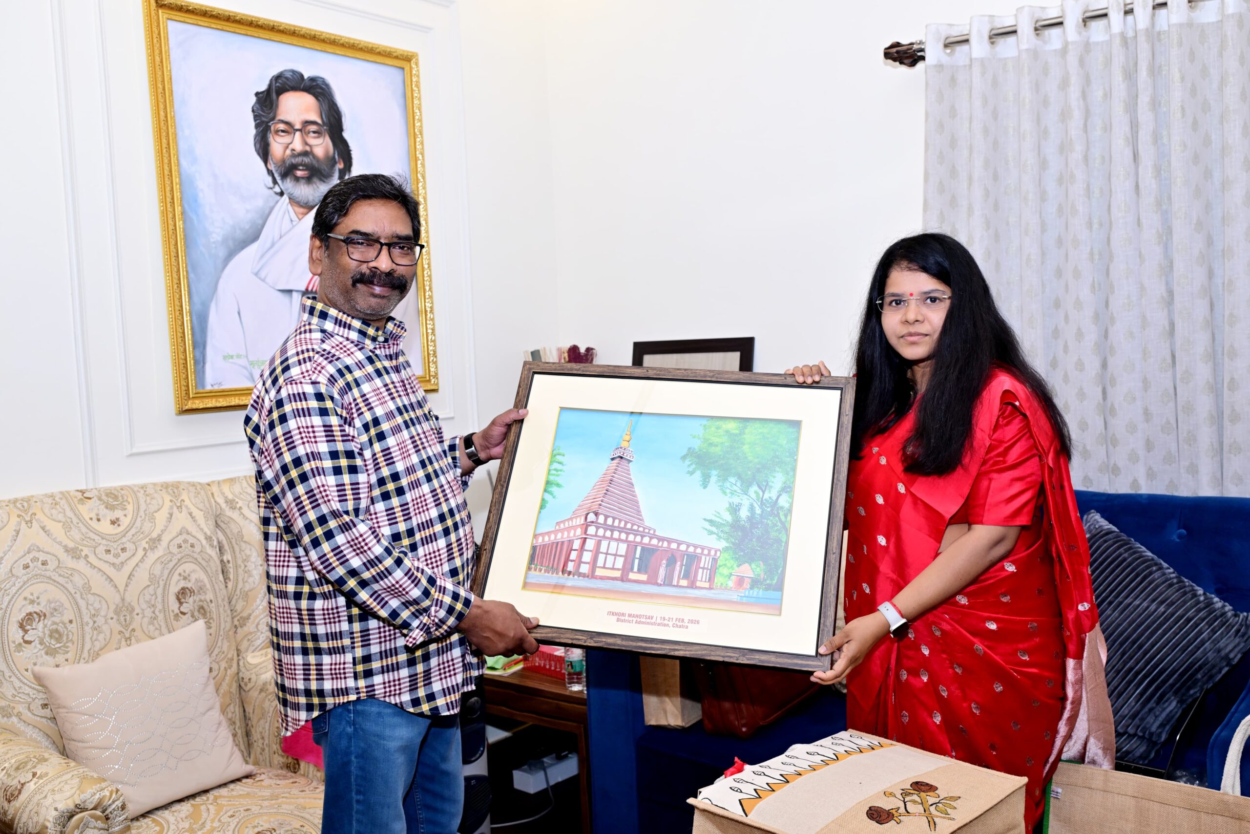 मुख्यमंत्री हेमन्त सोरेन को राजकीय इटखोरी महोत्सव में शामिल होने का निमंत्रण