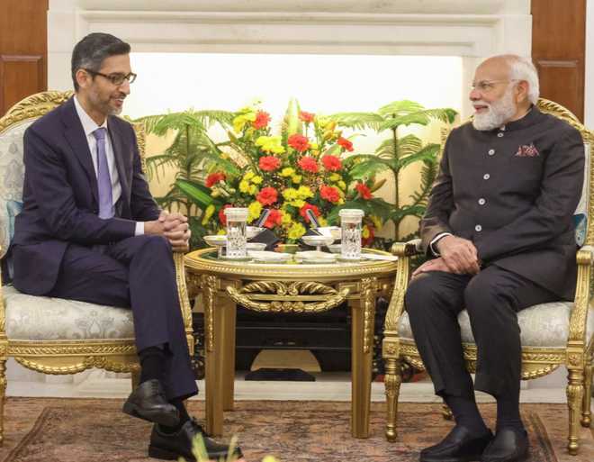 भारत में निवेश और डिजिटल सहयोग पर Google के सीईओ Sundar Pichai ने Narendra Modi से की मुलाकात
