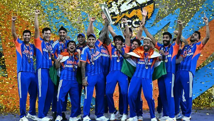 भारत  ने न्यूजीलैंड को 96 रन से हराकर , बना तीसरी बार टी20 विश्व कप चैंपियन